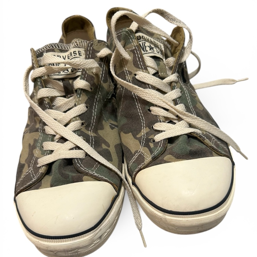 Converse Green Camouflage Sneakers - Picture 3 of 8